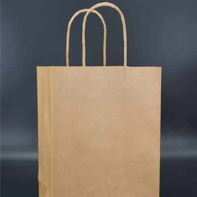 ODM Personalised Kraft Paper Bags Oversize PP Rope Cotton Grosgrain Handle