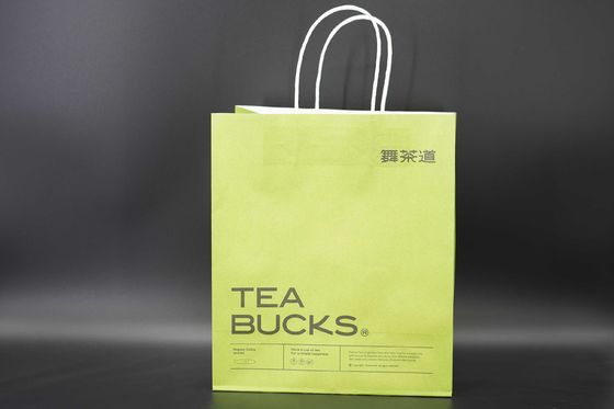 Custom Kraft Paper Bags For Retail Double Cup Paper Bag Recyclable