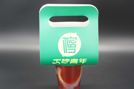 Custom Print Disposable Cardboard Kraft Single Cup 2 Cups Take Away Drink Coffee Paper Cup Carrier Holders