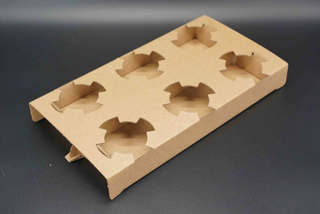 Customize Coffee Corrugated Take Away Paper Cup Holder Wholesale Cardboard Coffee Carrier 2/4/6