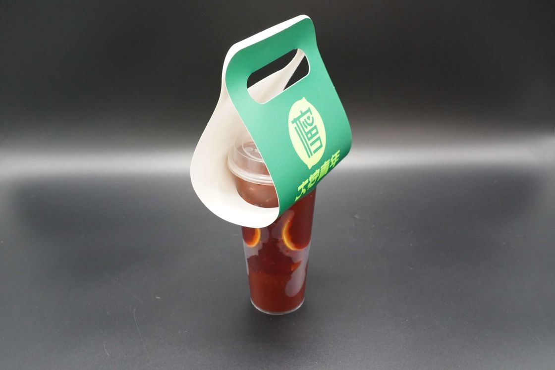 Custom Print Disposable Cardboard Kraft Single Cup 2 Cups Take Away Drink Coffee Paper Cup Carrier Holders